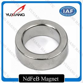 Magneti di anello del neodimio del motore mandrino, argento luminoso dei forti magneti del neodimio